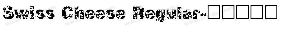 Swiss Cheese Regular字体转换